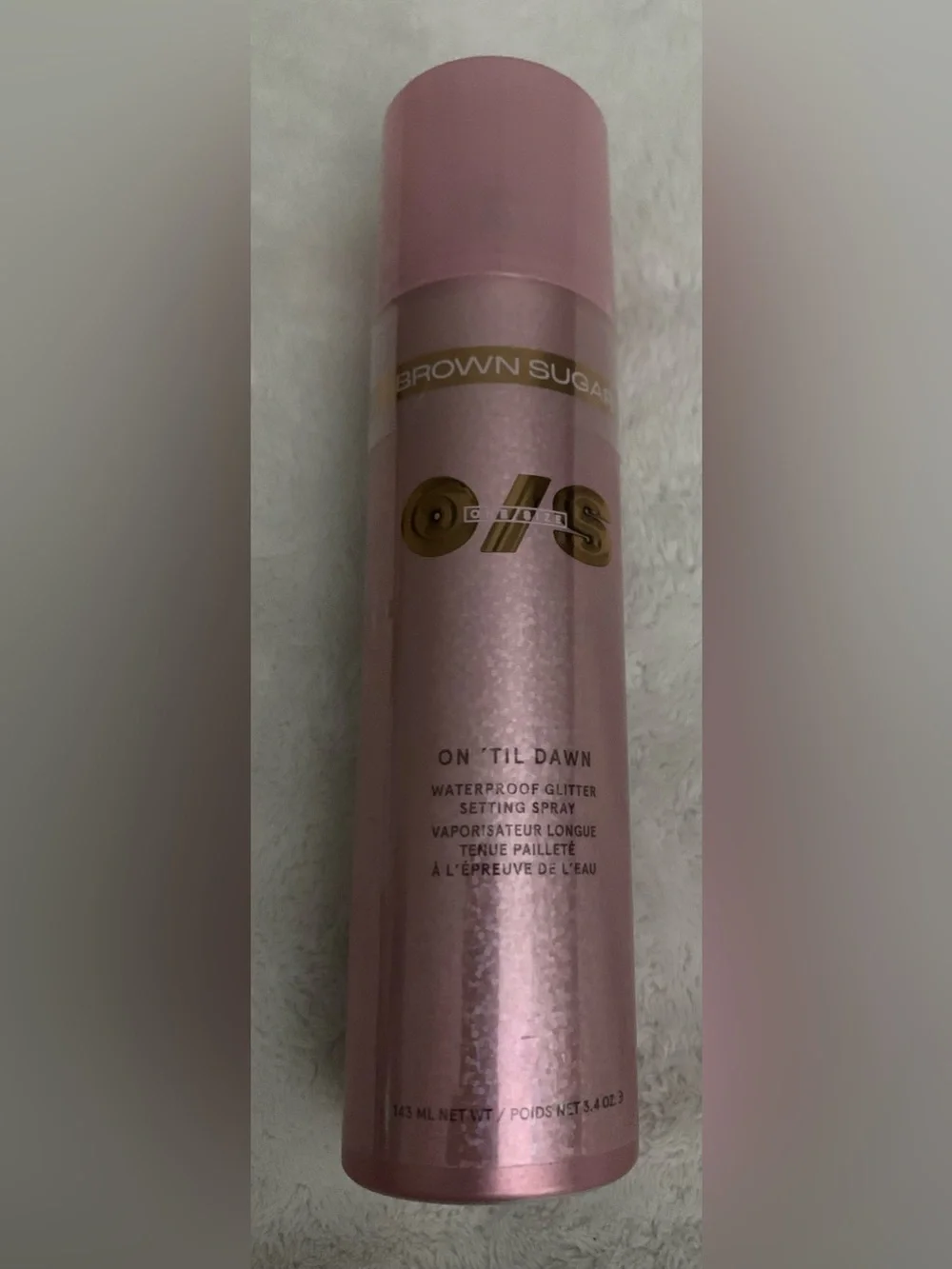 ONE/ SIZE On 'Til Dawn Waterproof Glitter Setting Spray -BROWN SUGAR LMTD. EDT.
